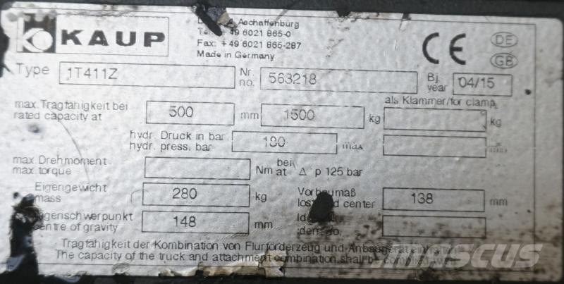 Kaup 1T411Z Other components