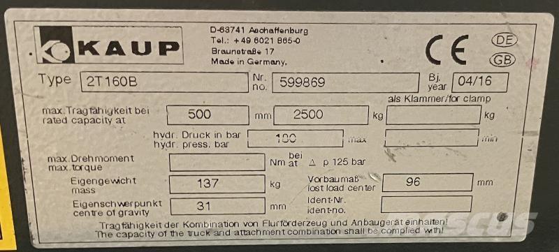 Kaup 2T160B Other components