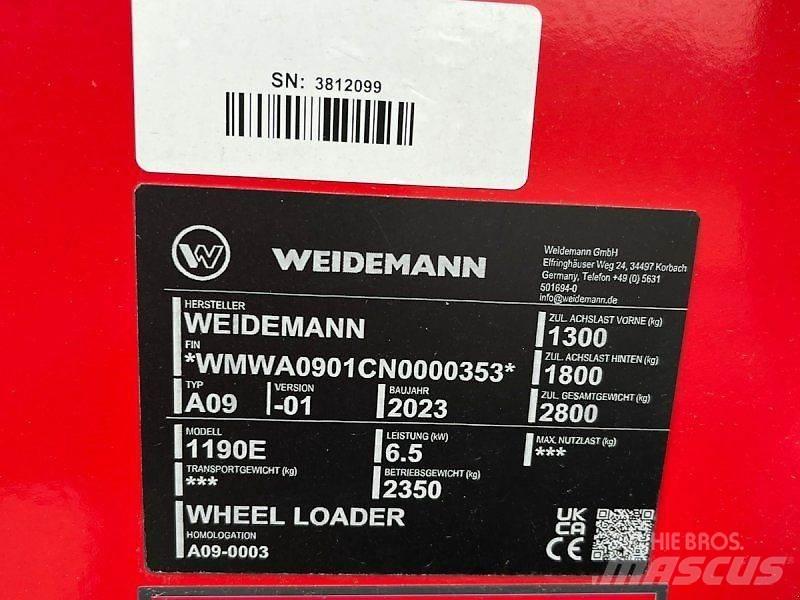 Weidemann 1190E Skid steer loaders