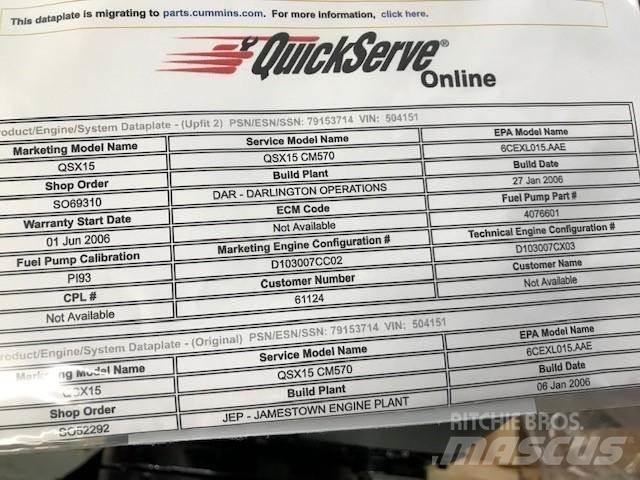Cummins QSX15 Engines