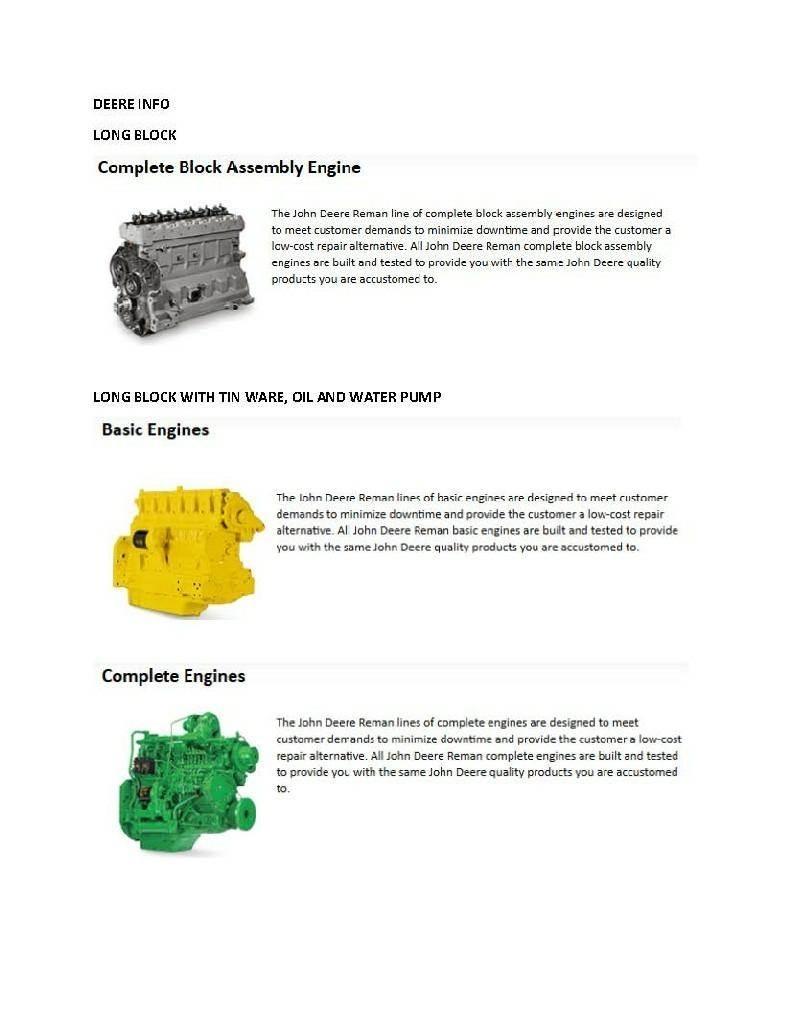 John Deere 4045 Engines
