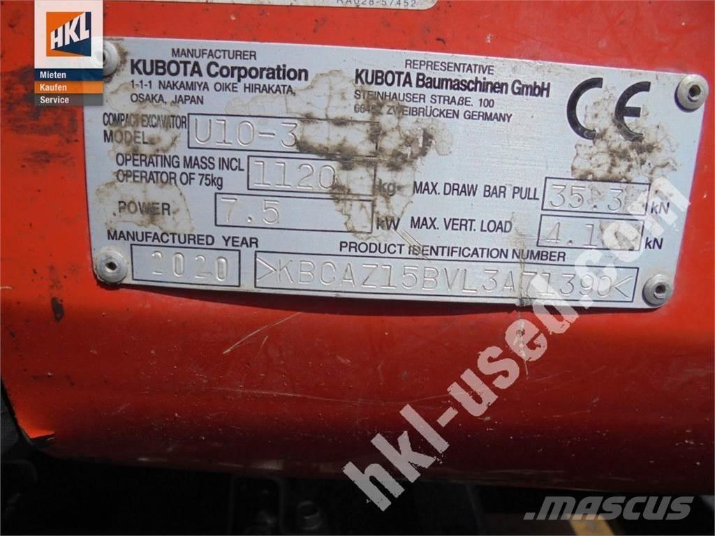 Kubota U 10-3 Mini excavators < 7t (Mini diggers)