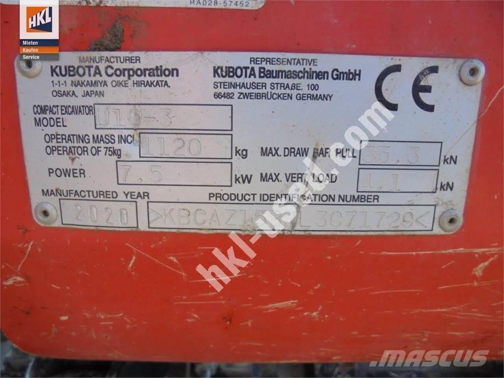 Kubota U 10-3 Mini excavators < 7t (Mini diggers)