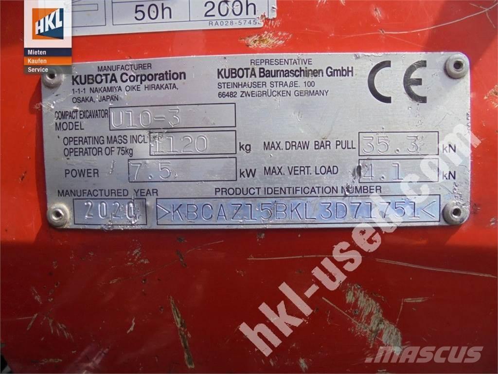 Kubota U 10-3 Mini excavators < 7t (Mini diggers)