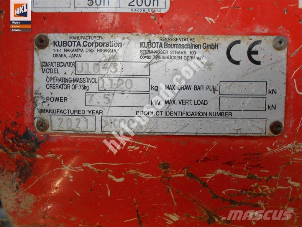 Kubota U 10-3 Mini excavators < 7t (Mini diggers)