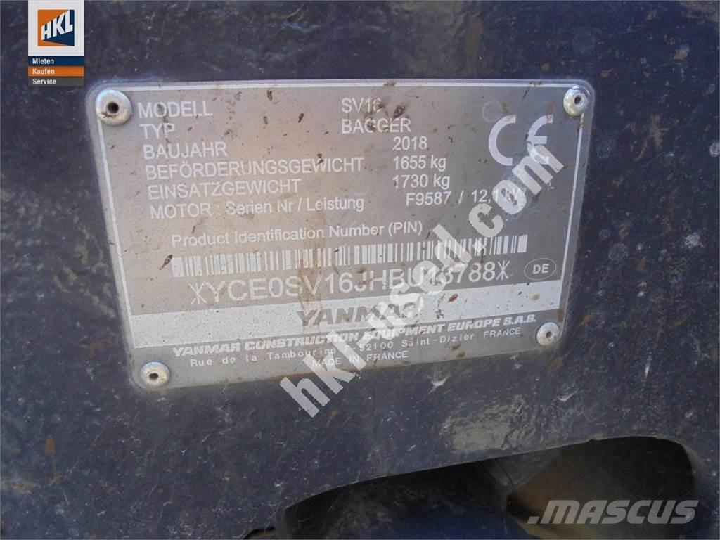 Yanmar SV 16 Mini excavators < 7t (Mini diggers)