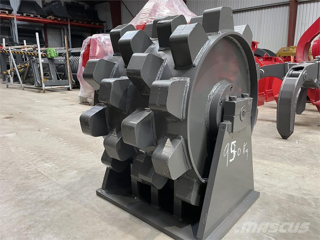  570 mm kompaktorhjul Pneumatic tired rollers