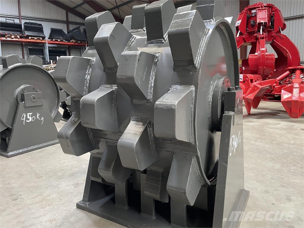  650 mm kompaktorhjul Pneumatic tired rollers