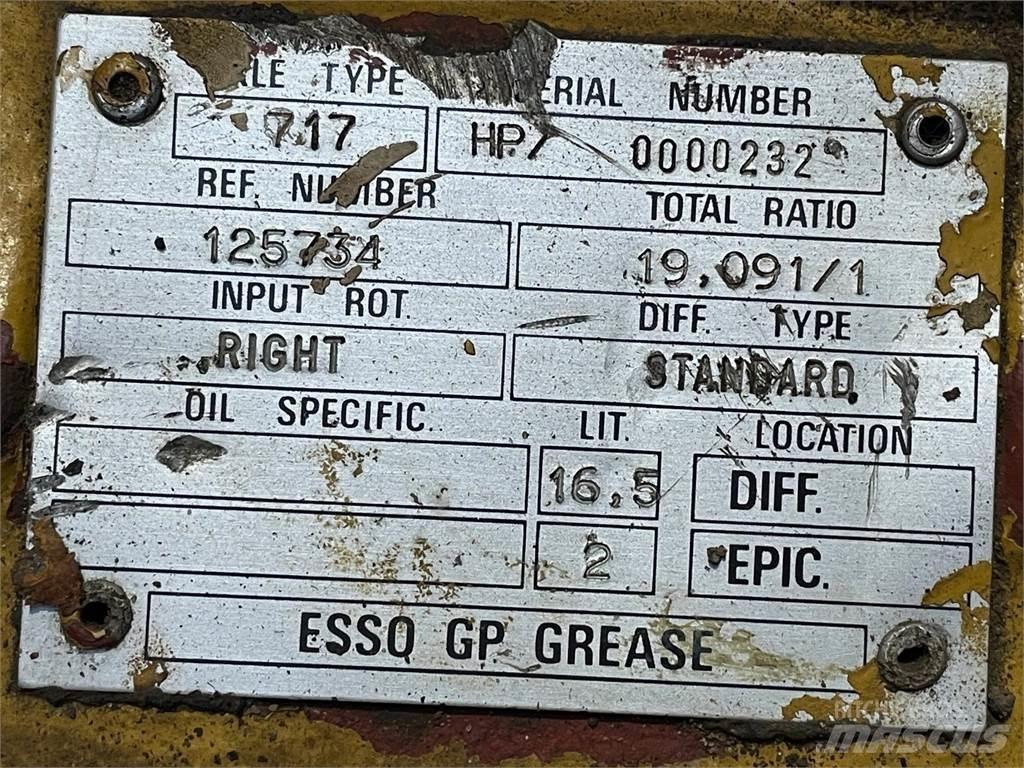  Frontaksel ex. Hydrema 906 Axles