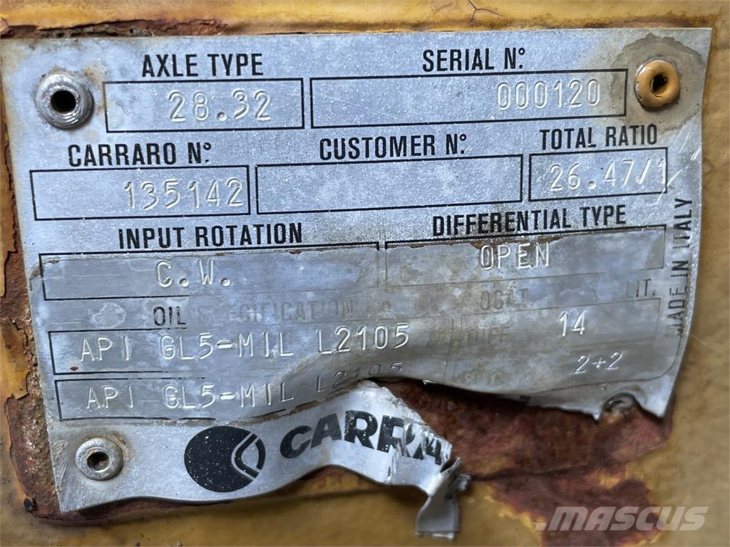 Hydrema 906B bagaksel Axles