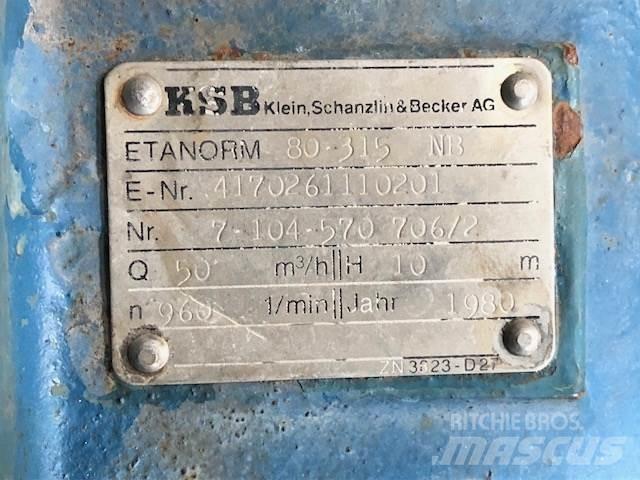 KSB 80 315 NB Pumper - 2 stk. Waterpumps