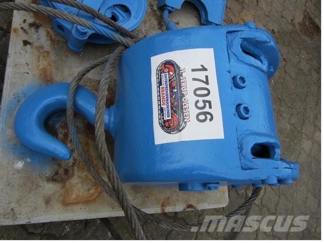  Løftekrog med 2 wirehjul Crane parts and equipment