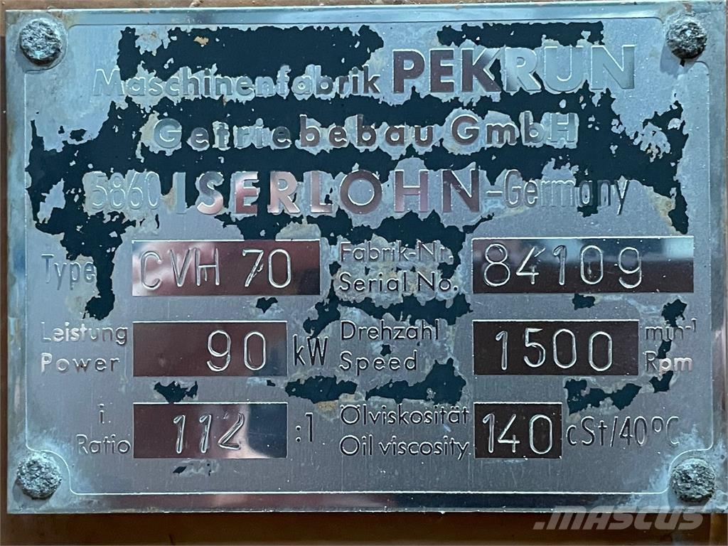  Pekrun Type CVH70 gear Gearboxes