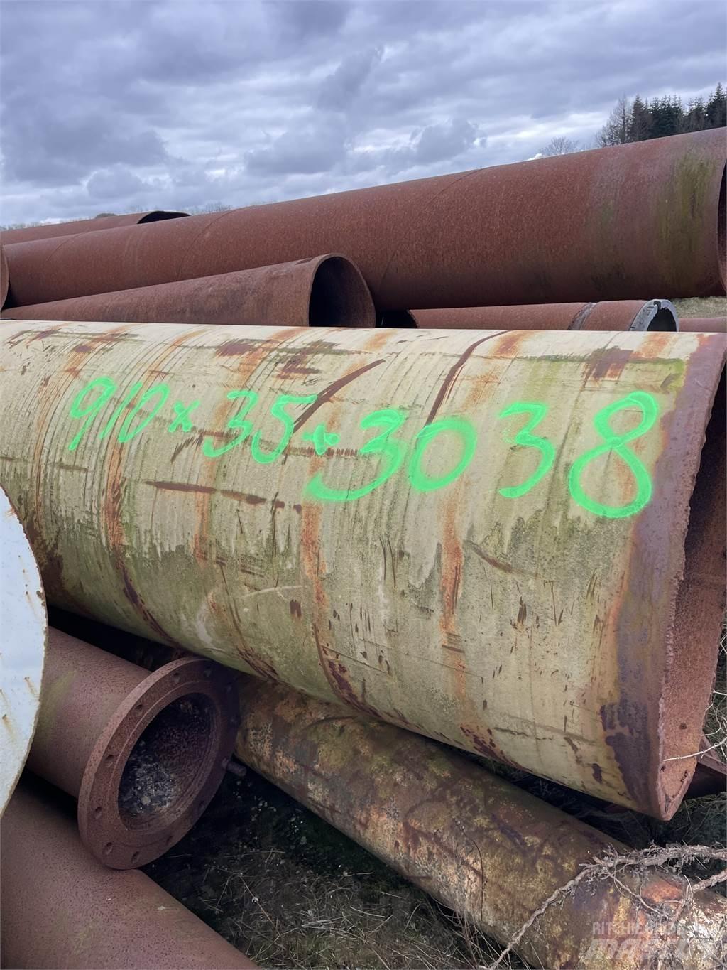  Stålrør ø910x35x3038 mm Pipeline equipment