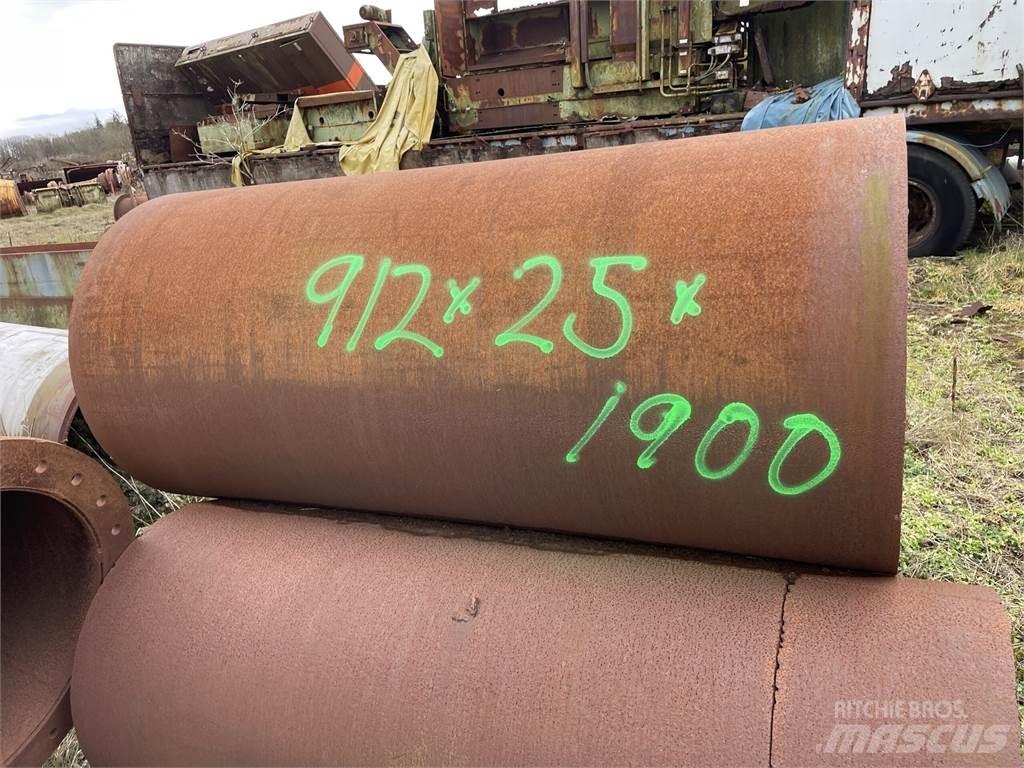  Stålrør ø912x25x1900 mm Pipeline equipment
