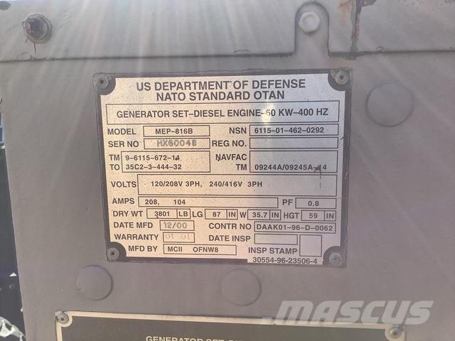  MCII MEP-816B Diesel Generators