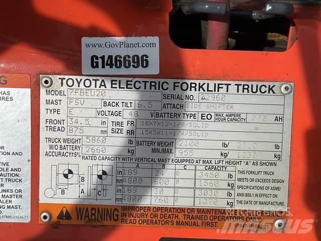 Toyota 7FBEU20 Electric forklift trucks