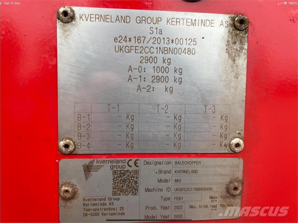 Kverneland 863 Feed mixer