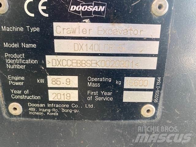 Doosan DX140LCR Crawler excavators