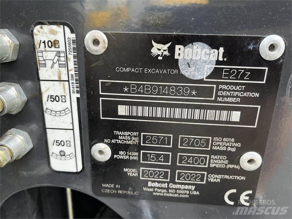 Bobcat E 27z Mini excavators < 7t (Mini diggers)