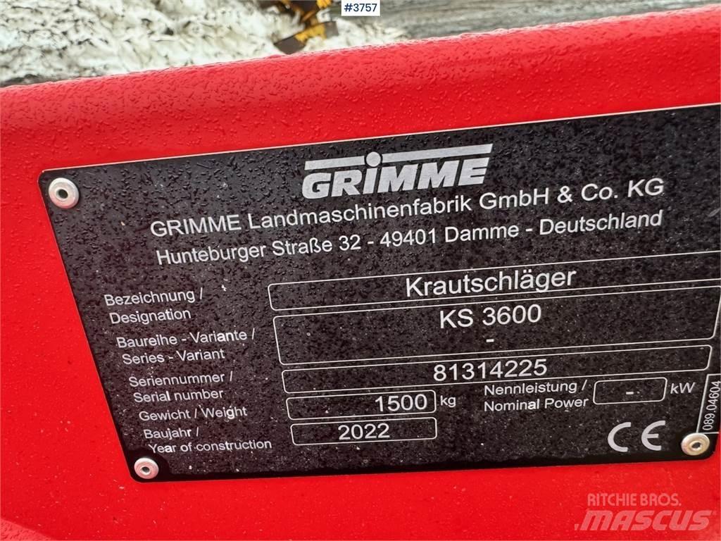 Grimme KS3600 Other components