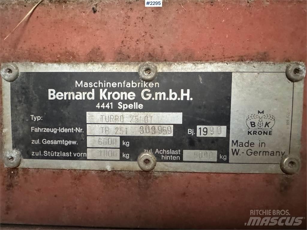Krone Turbo 2500 Other vegetable equipment