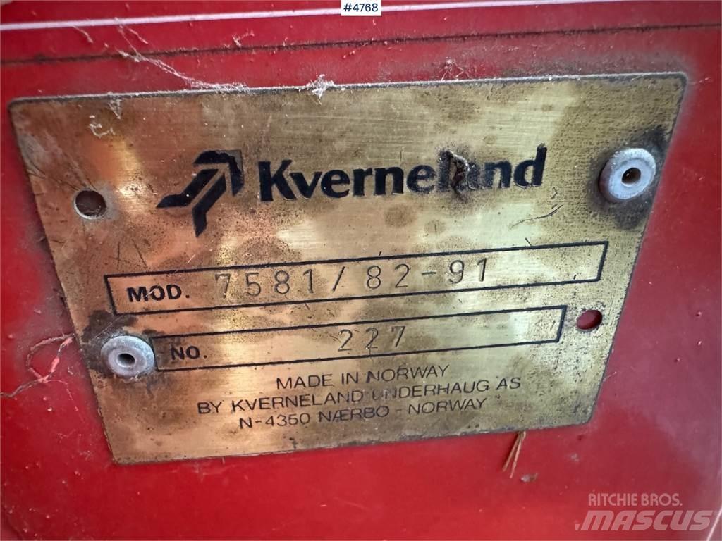 Kverneland 7581 Other vegetable equipment