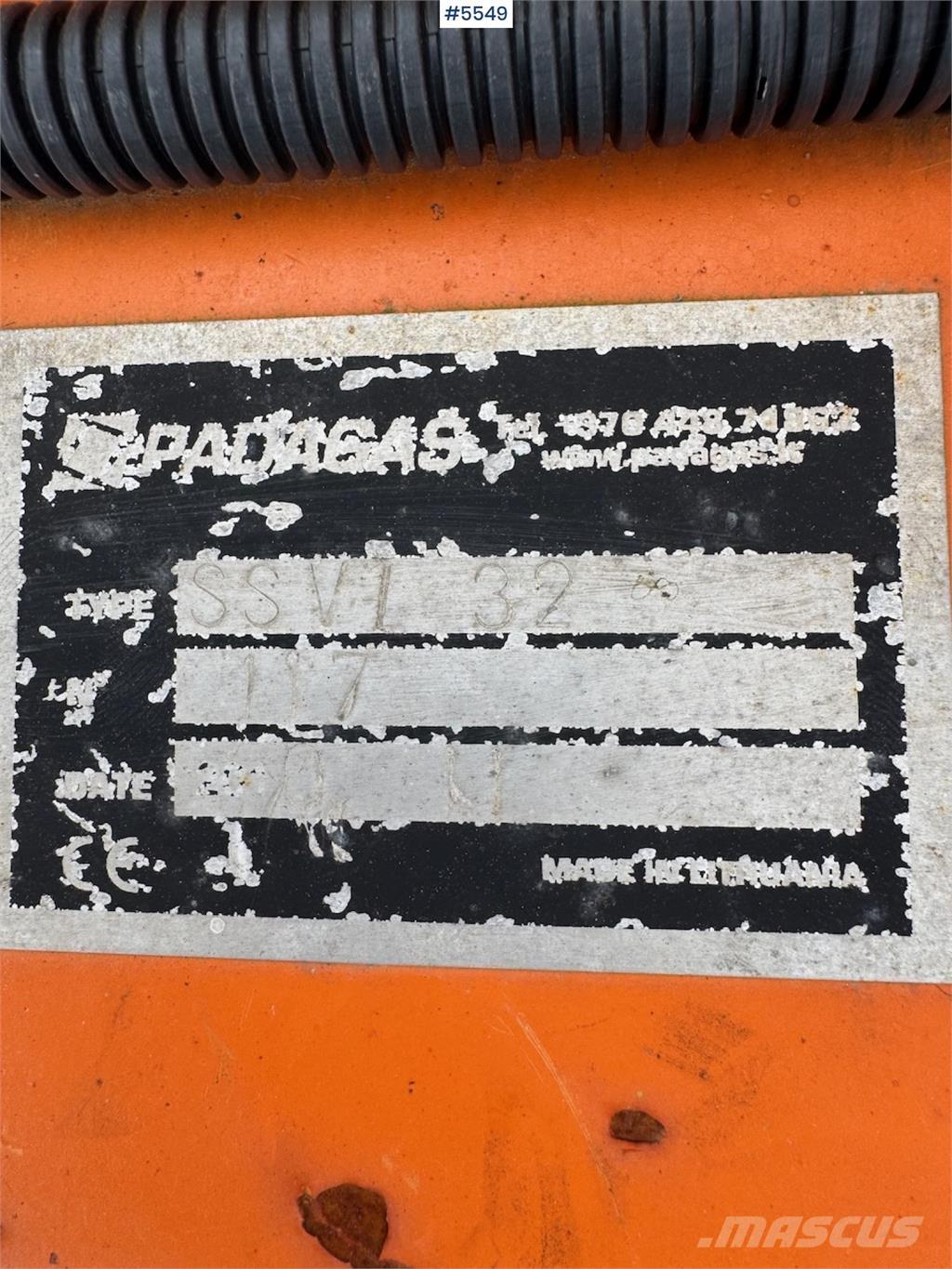 Padagas SSVL 32 Snow blades and plows