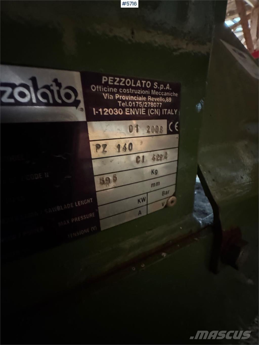 Pezzolato PZ 140 Other components