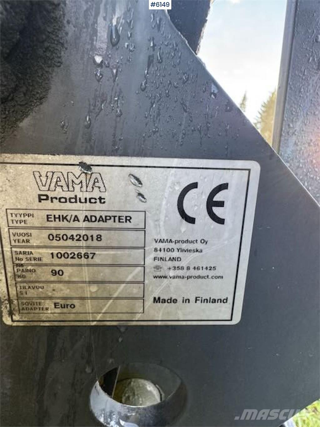 Vama Frontkost Trailed sprayers