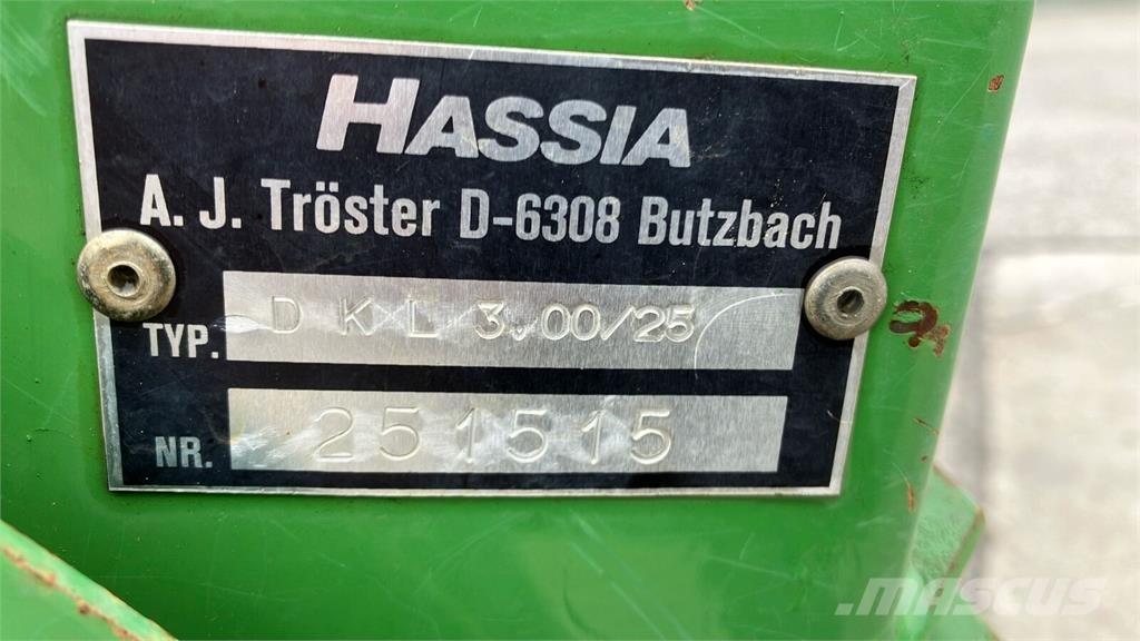 Hassia DKL 3.00/25 Drills