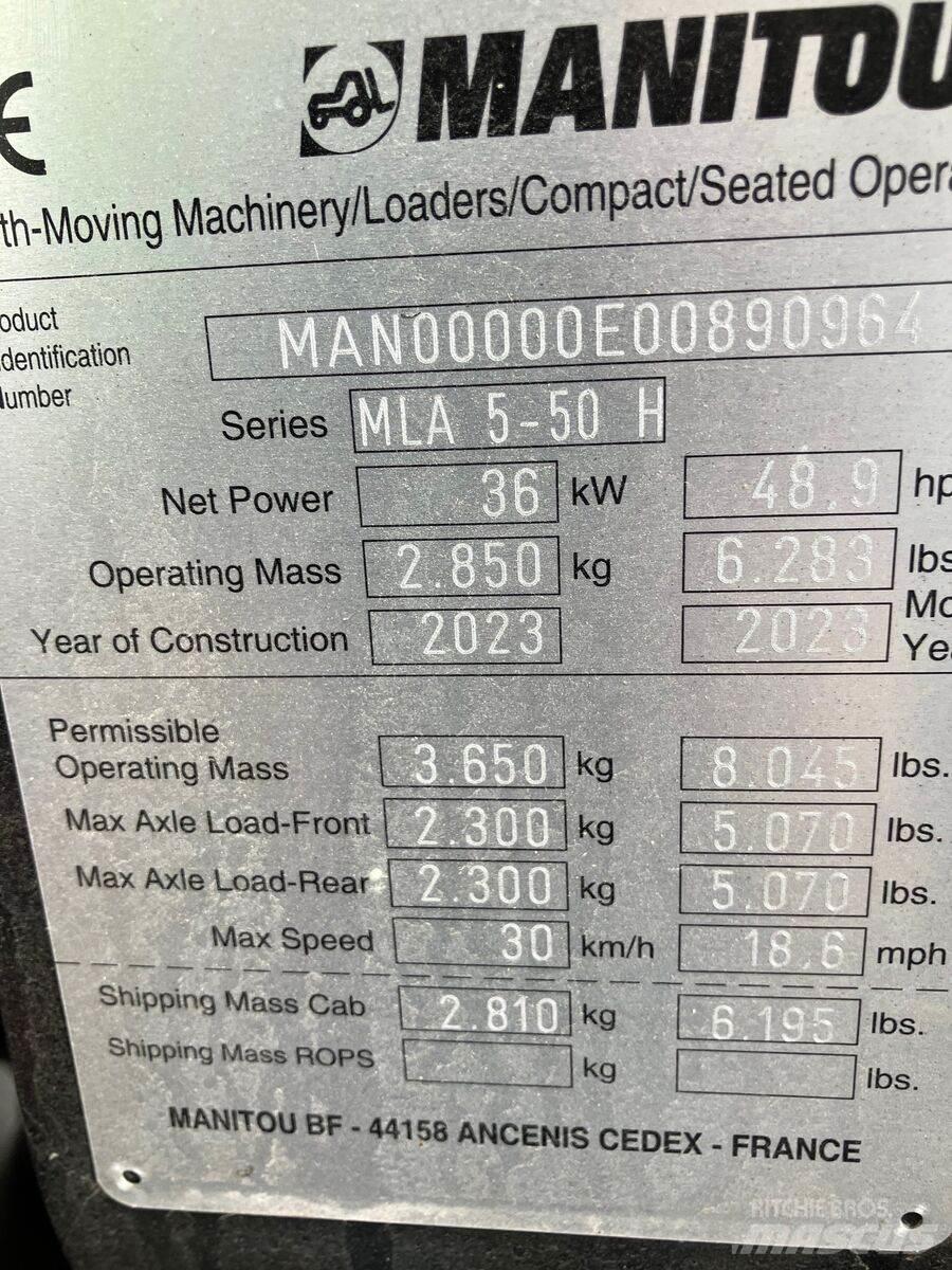 Manitou MLA 5-50 Front loaders and diggers