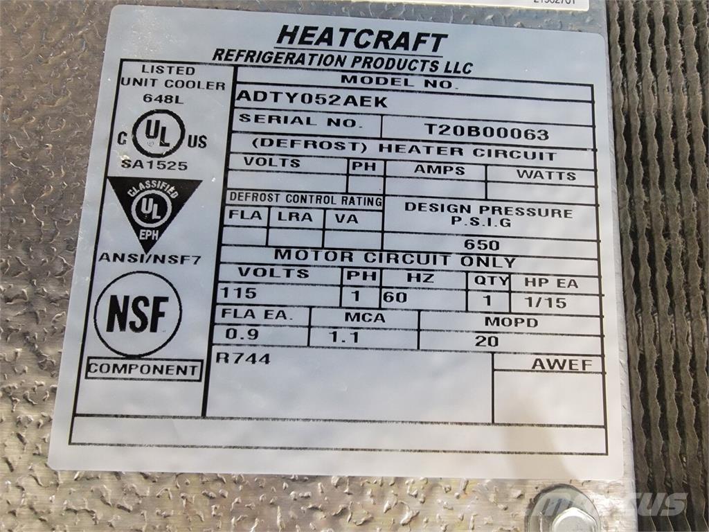 HEATCRAFT ADTY052AEK Heating and thawing equipment