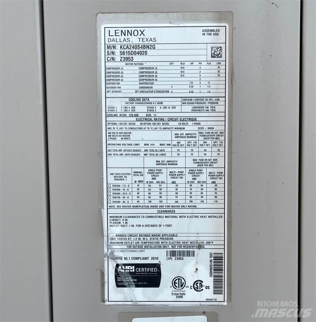  LENNOX KCA240S4BN2G Heating and thawing equipment