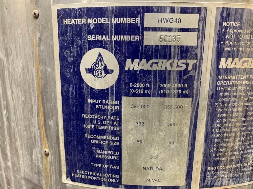  MAGIKIST HWG40 Heating and thawing equipment
