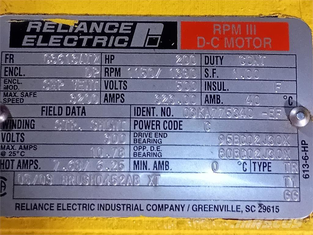  RELIANCE ELECTRIC Industrial engines