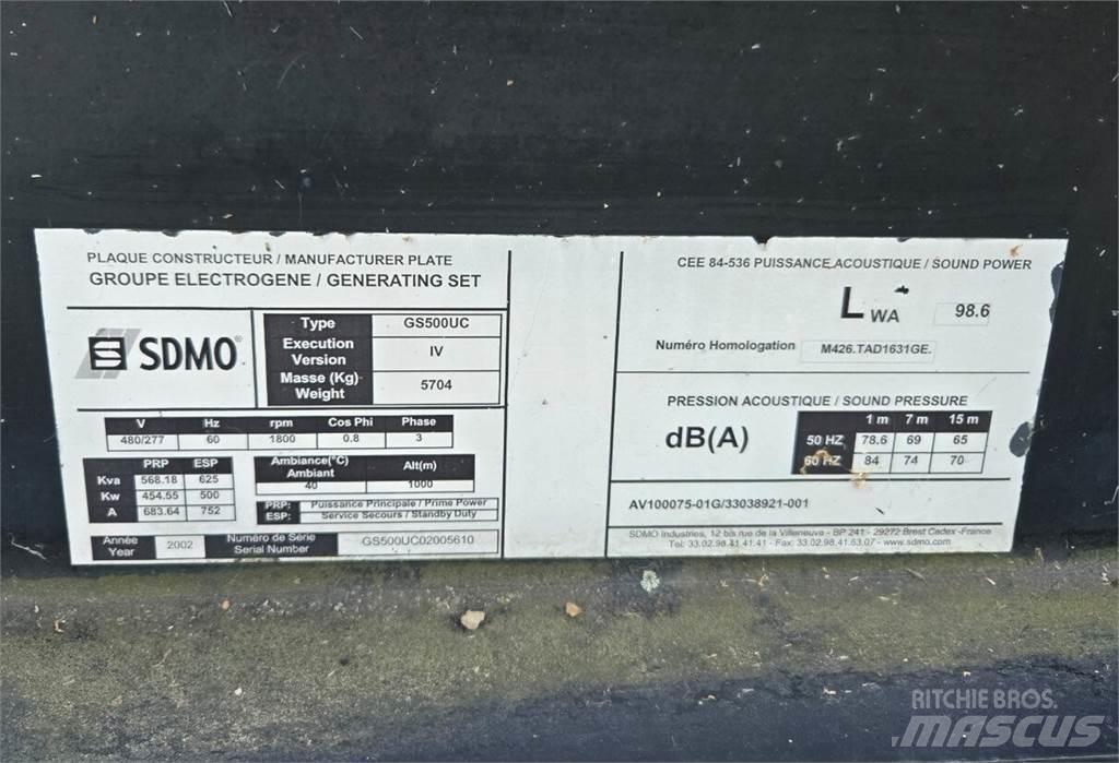 Sdmo GS500UC Diesel Generators