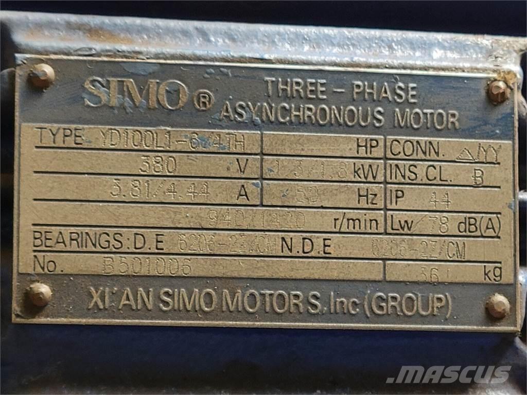  SIMO YD100L1-6/4TH Industrial engines