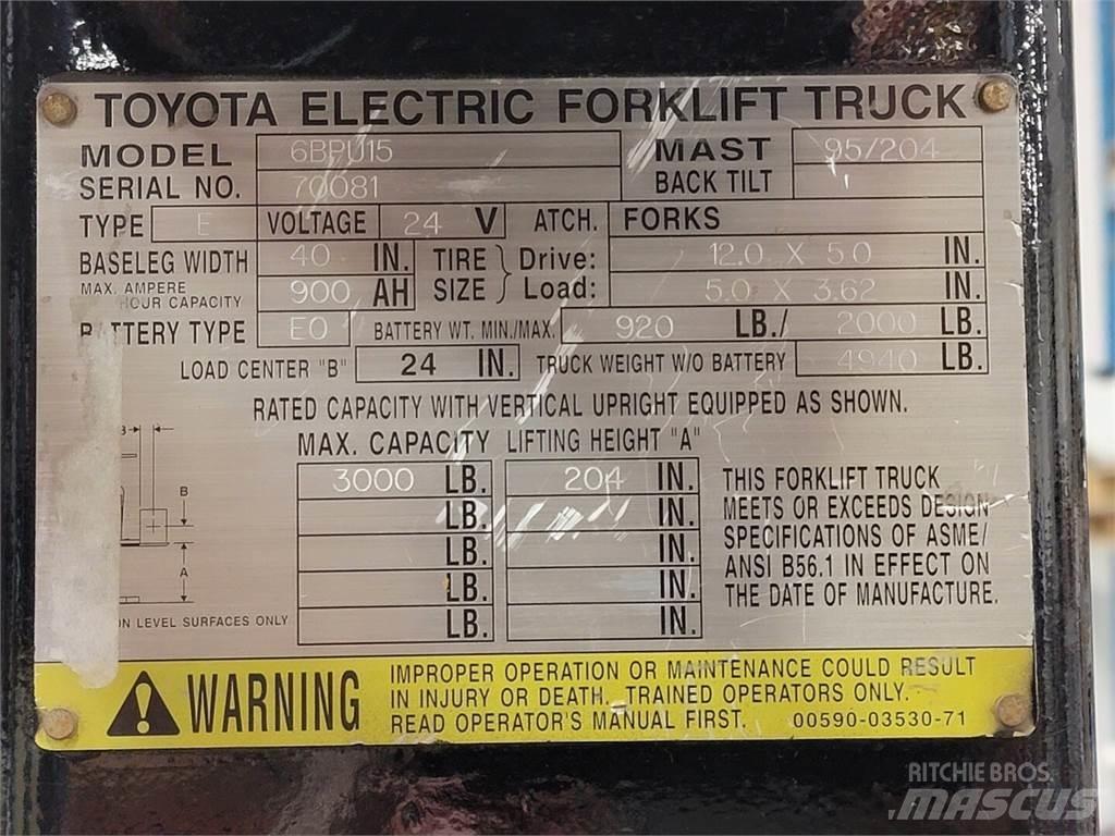 Toyota 6BPU15 Other