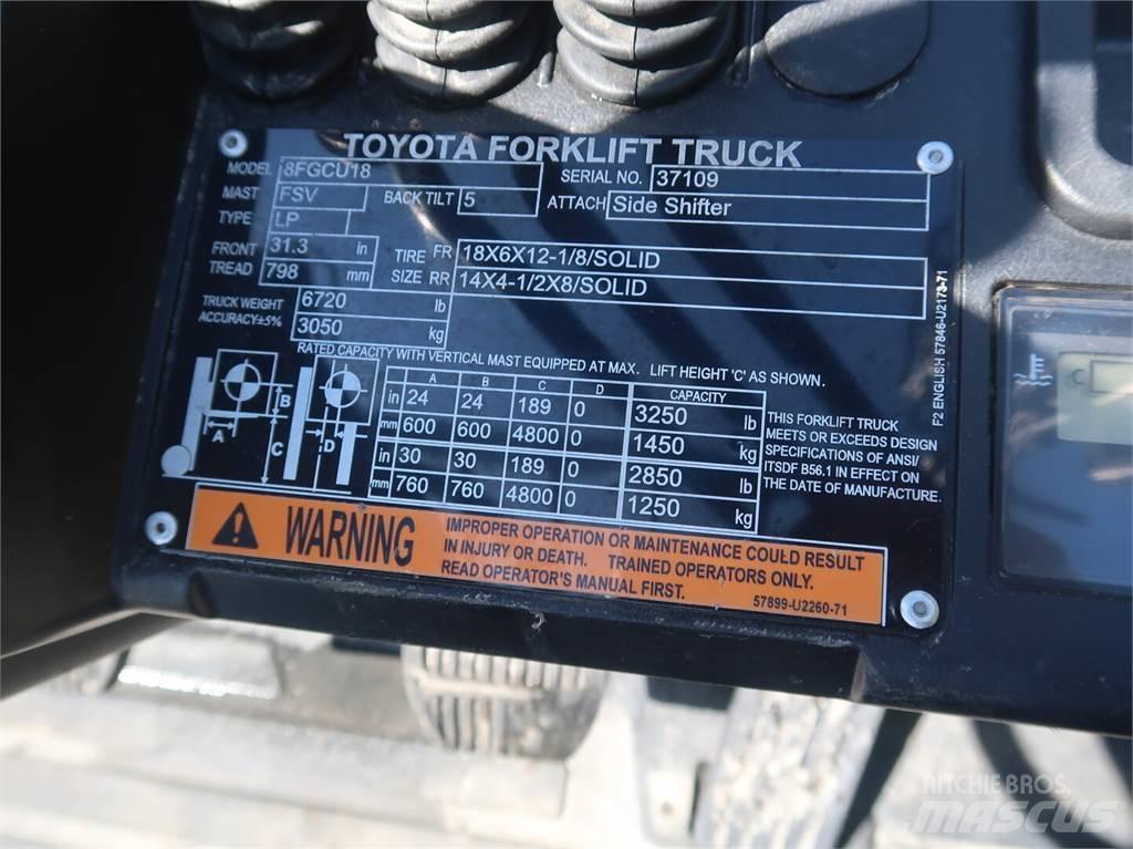 Toyota 8FGCU18 Other