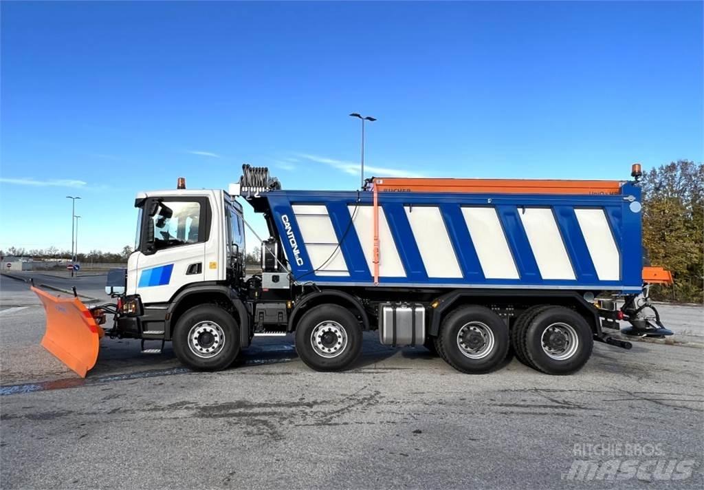 Scania P500 XT 8X4 Snow blades and plows