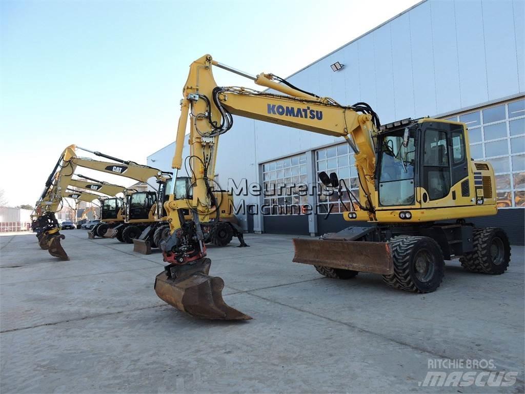 Komatsu PW148 Wheeled excavators