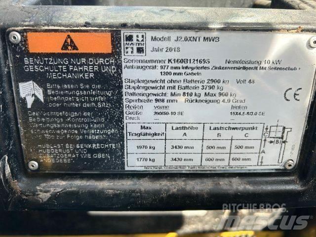 Hyster J2.0XNT MWB Electric forklift trucks