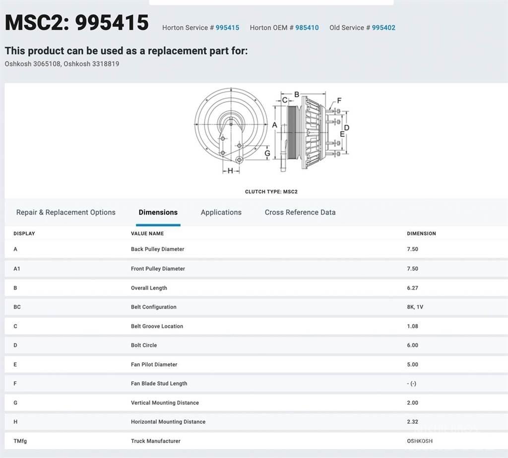 CAT C10 Other components
