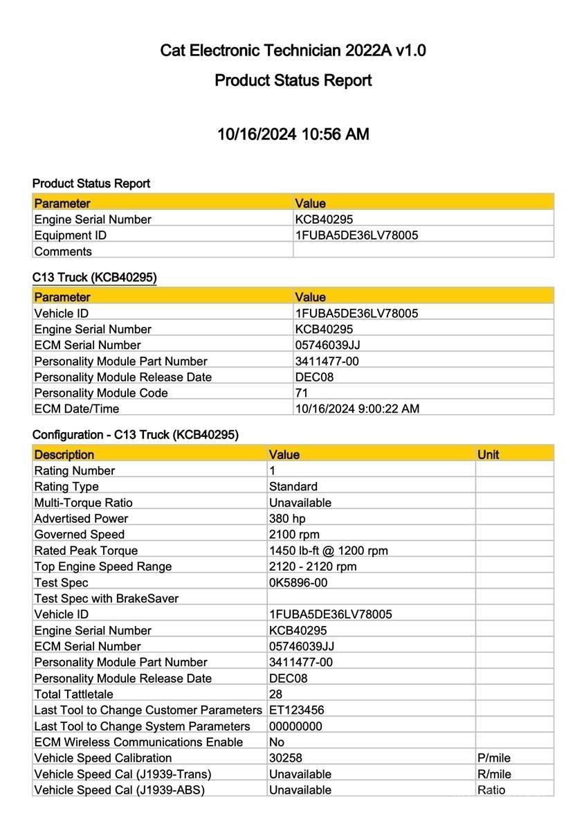 CAT C13 Electronics