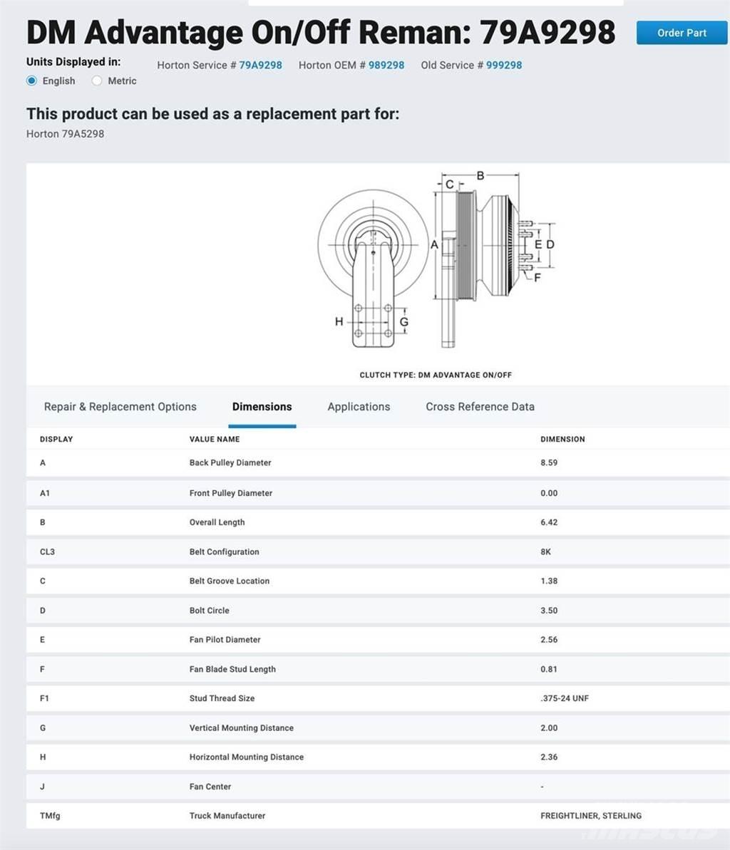 CAT C13 Other components