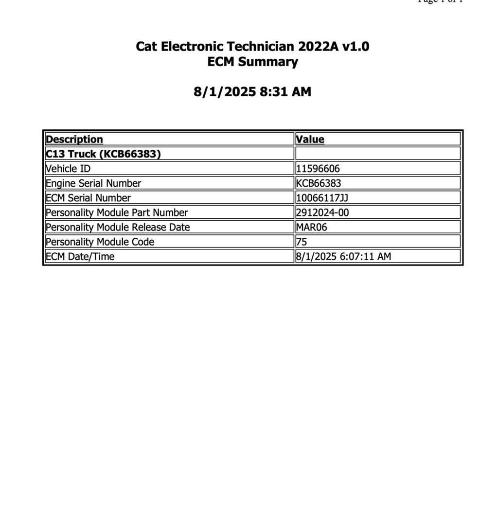 CAT C13 Electronics