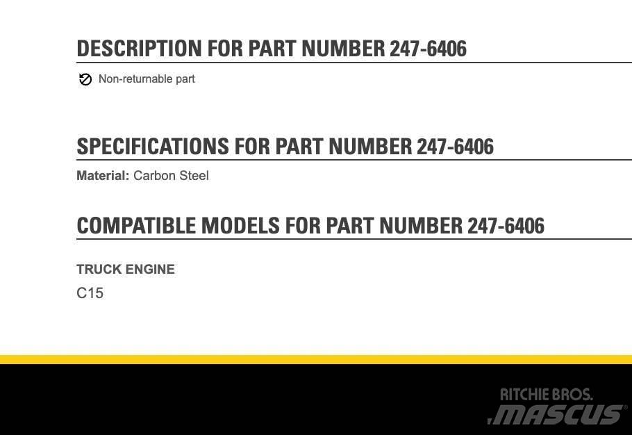 CAT C15 Other components