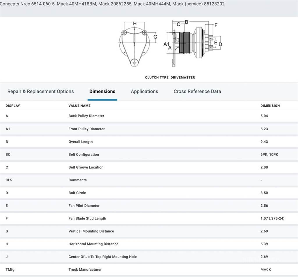 Mack  Other components