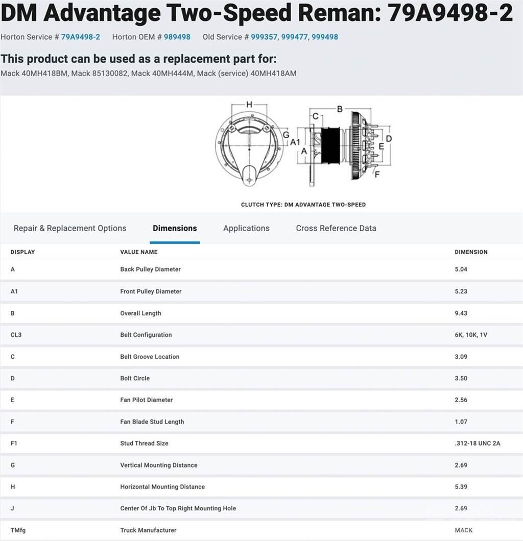 Mack AMI Other components